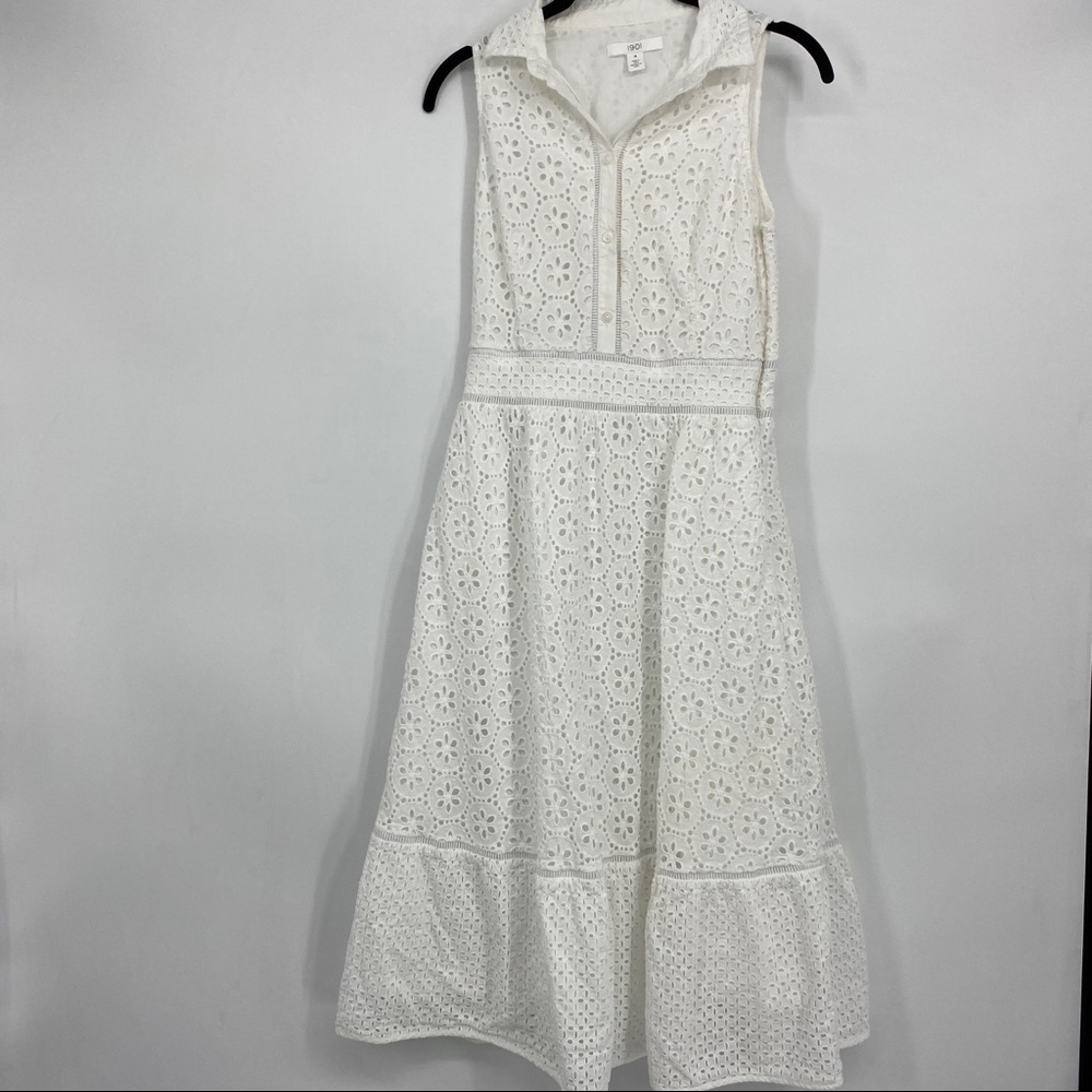 Cottagecore Eyelet Picnic Dress - Picture 2 of 15